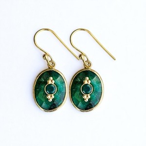 925 Sterling Silver Moissanite Earrings <b>Emerald</b> Gemstone <b>Set</b> for Women Elegant Oval Design Wedding Party <b>Jewelry</b> - Product Image 1