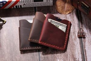 Tarjetero de Cuero Delgado, Cartera Grabada Minimalista, Bolsillo Frontal, Bloqueo RFID, Cierre de Clip, para Tarjetas de Crédito, para Hombre, LCR-0022B - Product Image 4