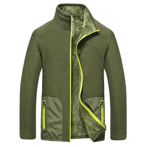 แจ็กเก็ตเดินป่าผ้าฟลีซแบบหนาสำหรับผู้ชายแจ็คเก็ตกันลมกันลมให้ความอบอุ่น - Product Image 5