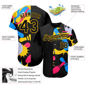 L'uniforme de baseball d'impression de camouflage place la coutume d'OEM respirable de pantalon de débardeur du polyester 100% - Product Image 2