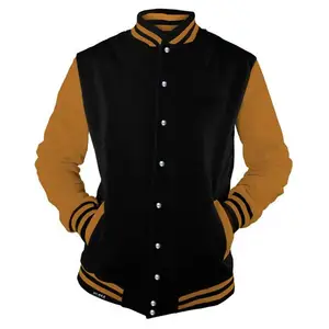 Men's Varsity Jacket Faux Leather Sleeve and Wool Blend Letterman College Varsity Jackets personalized college lettermen Jumper