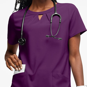 Unisex Custom Made Nursing Scrubs Heavy Duty Quick Dry Summer Hospital Quality XL Suits Wholesale <b>Cheap</b> Price OEM Vaslcare - Product Image 2