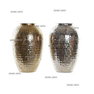 Ensemble de 2 vases à fleurs en laiton de qualité supérieure, différentes tailles, couleur or, pour mariage, écologiques, logo personnalisé - Product Image 2