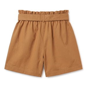 Shorts et jupe taille haute pour femmes, coupe ample, couleur unie, décontracté, tissé, 100% polyester, avec poches - Product Image 3