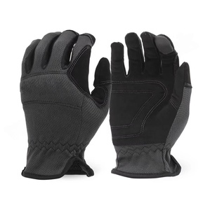 Gants en cuir synthétique, manicle mécaniques, 60 pièces, en Spandex noir et mousse noire - Product Image 6