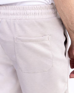 Pantalones cortos transpirables de alta calidad personalizados de alta calidad con cierre de cordón de cintura media informal de Color sólido para hombres - Product Image 4