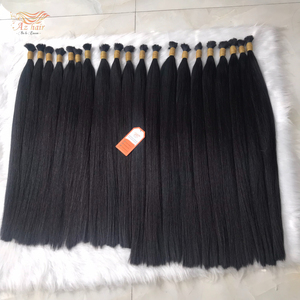 Venta al por mayor 100% Remy Extensiones de cabello humano de alta calidad a granel de cabello humano para la venta al por mayor precio de fábrica Raw vietnamita - Product Image 3