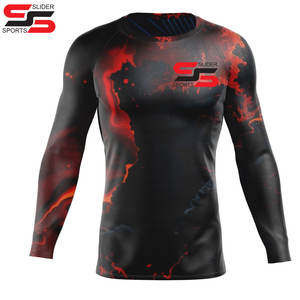 Logo personnalisé sublimé Compression à manches longues Fitness Shirt Rash Guard OEM Vente en gros Rash Guard pour hommes Offre Spéciale produits - Product Image 6