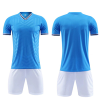 Maillot de football personnalisé sublimé pour équipe, avec col montant et logo personnalisé, design réversible, 100 % polyester