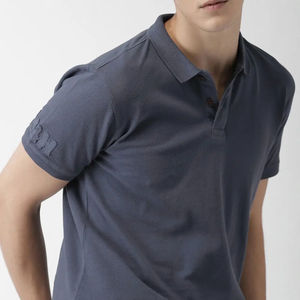 Polos personalizados de algodón orgánico para hombre 100% con logotipo bordado, Camiseta de piqué suave de verano, ropa informal transpirable de alta calidad - Product Image 5