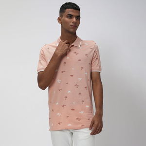 Polo à manches courtes haute performance pour hommes 100% coton Logo personnalisé Motif solide pour le golf Streetwear décontracté ou vêtements de travail - Product Image 3