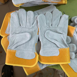 Guantes de Protección de Alta Calidad de 10.5 Pulgadas, Grado AB, Anti-Corte, de Piel de Búfalo, para Trabajos de Construcción y Protección para Hombres - Product Image 3