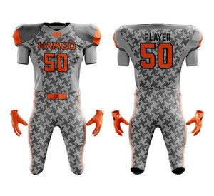 Vente en gros directe d'usine Nouveau design personnalisé Maillot de football américain Uniforme Vêtements d'entraînement Respirant Séchage rapide - Product Image 1