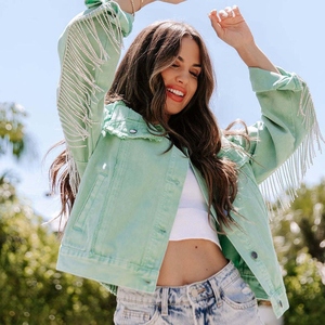 Chaqueta de Cuero con Flecos para Mujer al por Mayor, con Tela Suave y Cómoda de Primera Calidad y Diseño Personalizado para Damas Modernas de Estilo Occidental - Product Image 6