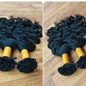 Cheveux humains Remy indiens 100% vierges populaires, bouclés, raides naturels, en vrac, 20-28 pouces, options de longueur ondulée extensible, fabrication à la machine, prix abordable - Product Image 6