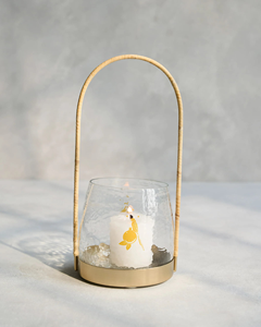 European <b>Candlestick</b> Decorations Romantic Candlelight Dinner Gold Light Luxury Metal <b>Glass</b> Candle <b>Holders</b> - Product Image 1