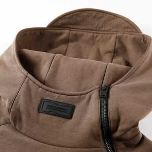 Harajuku personnalisé Hiphop Streetwear Cyberpunk Techwear pull à capuche fermeture éclair tricoté méthode de tissage imprimé motif grande taille hommes - Product Image 3