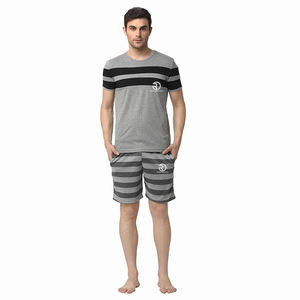 Meilleure vente t-shirts ensemble court sweat 2 pièces ensemble hommes t-shirt et short ensembles lavé surdimensionné 100% coton hommes t-shirts - Product Image 3