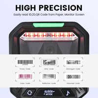 Escáner de Escritorio Omnidireccional 2D AK-9608H, Manos Libres, Sensor de Imagen CMOS, Lector de Códigos QR, Compatible con Pagos Móviles y Códigos de Pantalla
