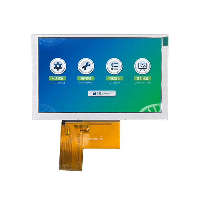 Customized TFT LCD Display Module 5 Inch 800*480 LVDS 40pins Interface ST7262A Driver IC 480nits Brightness for Coffee Machines