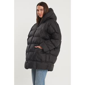 Piumini Oversize con cappuccio nero piumino da donna - Product Image 4