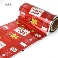Film d'emballage BOPP imprimé sur mesure pour l'emballage des croustilles, qualité alimentaire, sac à collation personnalisé
