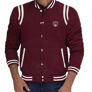 Chaqueta con estilo Letterman de alta calidad para hombre con cuello alto de diseño único para invierno - Product Image 6
