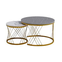Table Meubles de salon grande vente Table gigogne sur mesure au design exclusif Table gigogne carrée en marbre