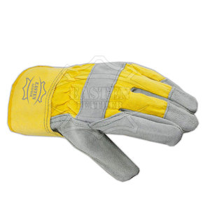 ถุงมือนิรภัยสำหรับใส่ทำงานทำจากหนังสีทึบถุงมือนิรภัยสำหรับใส่ทำงานออกแบบได้ตามต้องการสินค้าใหม่ - Product Image 4