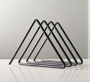 Nouveau porte-serviettes de bureau en acier inoxydable finition personnalisée support de mouchoirs accessoires de salle à manger porte-papier en métal utiliser prix de gros - Product Image 1