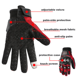Full Finger Motorcycle Riding <b>Gloves</b> with <b>Touchscreen</b> Knuckle Protection Windproof Summer <b>Gloves</b> for Street Riding Size XL - Product Image 3
