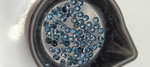 Topaze bleue de Londres naturelle en gros, taille ronde brillante, pierre précieuse en vrac avec jeu de couleurs pour la fabrication de bijoux de qualité, 3 mm/4 mm - Product Image 4