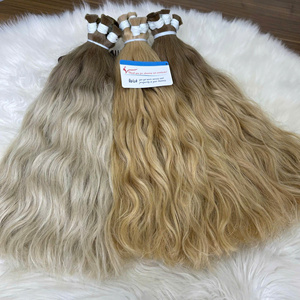 MEILLEURE VENTE!! Vente en gros de cheveux naturels ondulés de Thanh An Extensions de cheveux humains vietnamiens sans perte de cheveux - Product Image 1