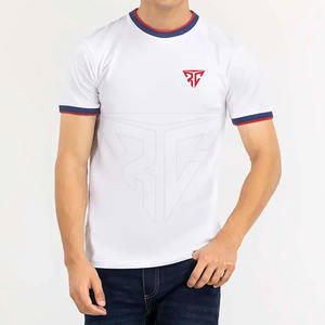 Camiseta 100% algodón manga corta cuello redondo superventas para hombre venta al por mayor diseño transpirable suave al tacto personalizado precio bajo - Product Image 1