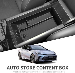 Organizzatore per Console centrale per 2025 <span class=keywords><strong>Toyota</strong></span> Camry XV80 LE/SE/XLE/XSE bracciolo scatola di immagazzinaggio ABS nascosto vassoio di stoccaggio inserti accessori - Product Image 5