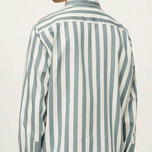 Chemise d'affaires personnalisée OEM pour hommes Chemise à manches longues de couleur unie Chemise décontractée de haute qualité vente en gros - Product Image 5