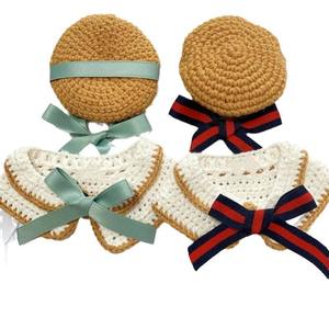Conjunto de gorro y bufanda de ganchillo Acki, nuevo, con lazo, de plástico, deportivo, con patrón de calabaza de Halloween, para las cuatro estaciones, unisex para adultos y mascotas. - Product Image 5