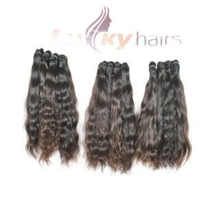 100% procesamiento químico virgen indio ninguno crudo sin procesar cutícula alineada tejido Color negro extensiones de paquete de cabello humano ondulado - Product Image 6