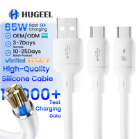 Câble USB Type C 65W 1M en Silicone à Prix de Gros avec Charge Rapide 3A pour Téléphone 17 HUAWEI XIAOMI Chargeur