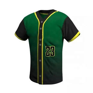 Fabricant d'uniformes de baseball personnalisés pour hommes, maillots à manches courtes en coton polyester respirant, ensembles grande taille pour équipes d'adultes - Product Image 5