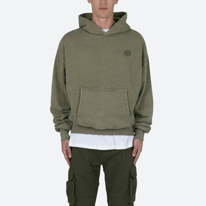 Sudadera con Capucha de Invierno para Hombre de Alta Calidad, Lavado Ácido, Transpirable, de Algodón, con Logotipo Personalizado, Estampado Sólido, 220g, JACX WEARS - Product Image 1