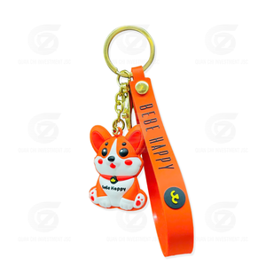 <b>Silicone</b> Stainless <b>Steel</b> Eco-friendly Cartoon Judy Animal City UV Printing Durable Non-Toxic Carabiner Keychain Pendant Custom - Product Image 4