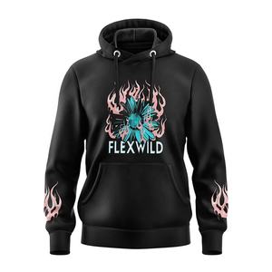 Sudadera con Capucha para Hombre OEM 2026, Diseño Vintage con Estampado Digital, 100% Algodón, Invierno, Color Negro, Teñido en Prenda, Peso Pesado, Fabricada por Triotake Industry - Product Image 1