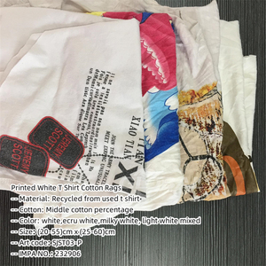 100% riutilizzato laboratorio marino uso bianco cotone stracci assorbente 50 libbre 100 stracci di cotone per pittori industriali - Product Image 2