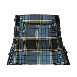 Kilt de Cuero para Hombre, Hecho de Cuero Vacuno, Color Negro, con Botones, Estilo Victory - Product Image 5