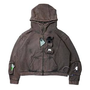 Venta al por mayor de los hombres de peso pesado 100% algodón sudaderas con capucha de lana 3D impreso 3XL y 6XL tallas con logotipo bordado para el invierno - Product Image 1