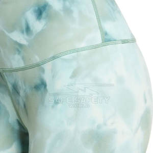 Leggings de yoga imprimés par sublimation avec logo personnalisé pour femmes avec fonction de séchage rapide fermeture à la taille élastique Design unique - Product Image 5