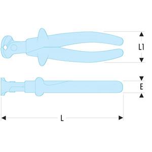 Pince coupante isolée Facom série VSE 1 000 volts pour fils durs - Product Image 2