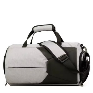 2024 moda hombres gimnasio deportes hombro inclinado bolsa de entrenamiento forma de barril bolsa de viaje de lona mejores materiales precios bajos - Product Image 4