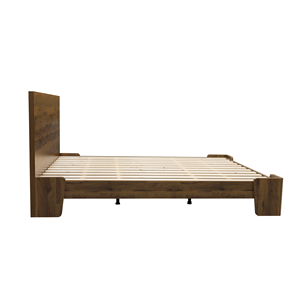 Cama Queen Moderna de Madera Maciza, Muebles de Dormitorio de Estilo Escandinavo, Cama Reclinable Contemporánea de Madera Maciza de Roble - Product Image 5